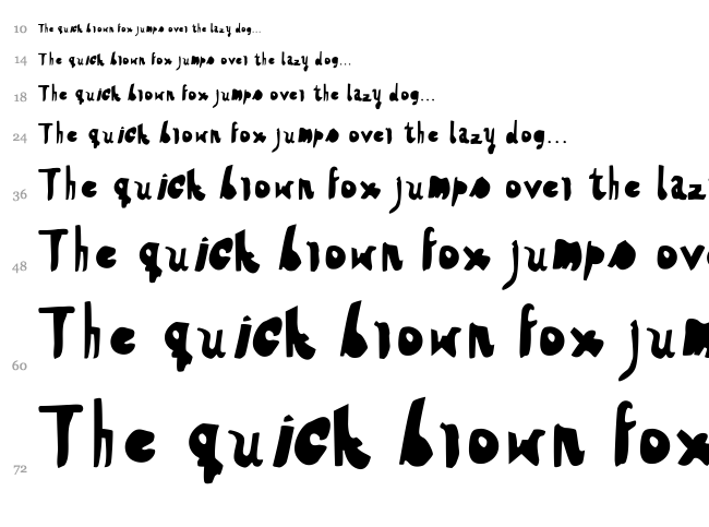 HVD Steinzeit font waterfall